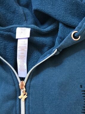 Savage X Fenty Teal Zip-Up Onsie With Hood Large In Hunter Green